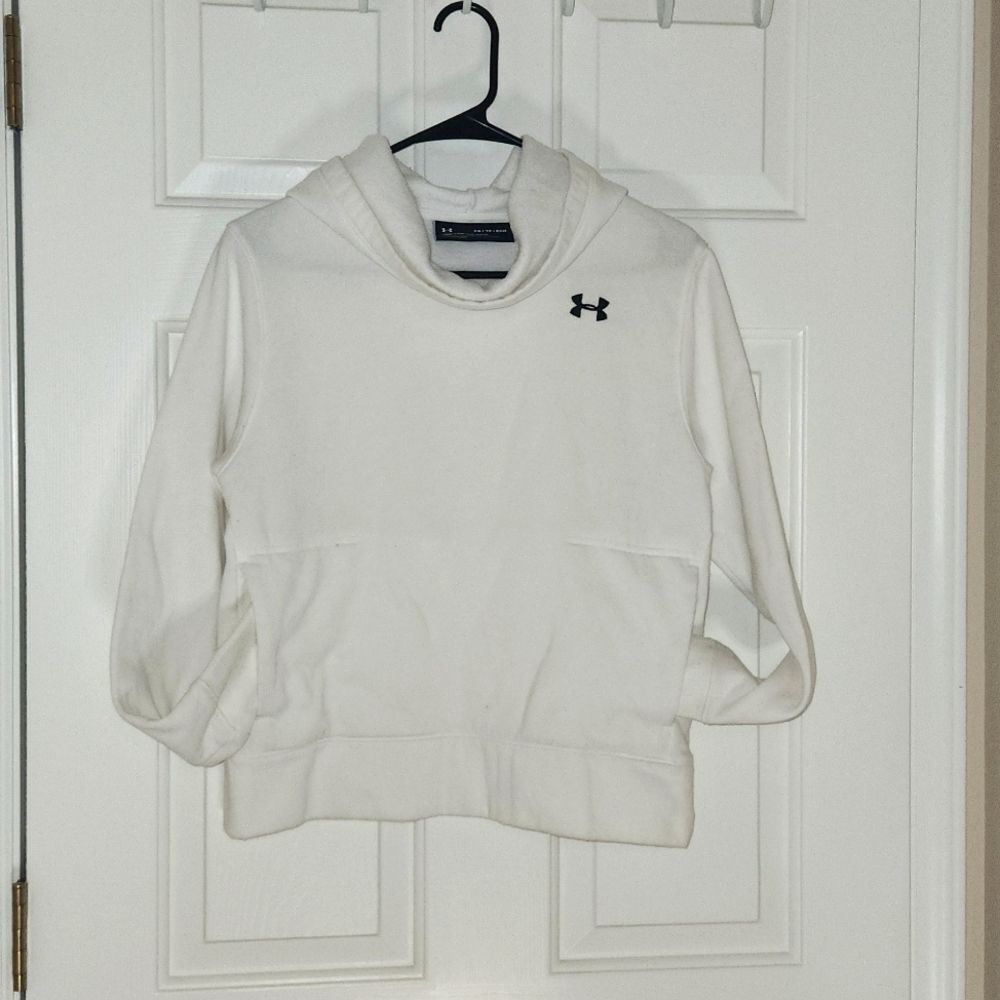 Under Armour White Cowl Neck Pullover Hoodie Size XS